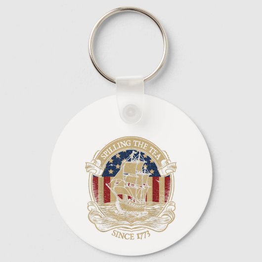 Feest alsof het 1776 is - George Washington Des Sleutelhanger (Voorkant)