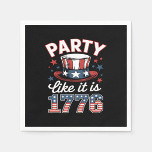 Feest alsof het 1776 is #JF0012 Servet