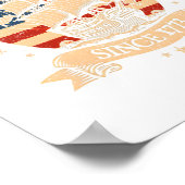 Feest alsof het 1776 is - Retro Patriotic Bow Poster (Hoek)