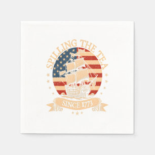 Feest alsof het 1776 is - Retro Patriotic Bow Servet