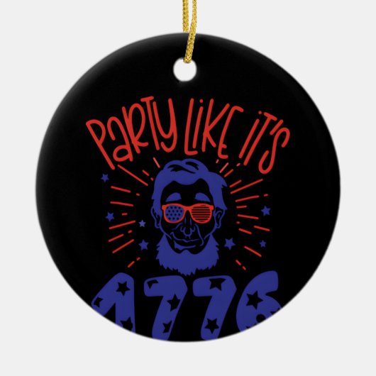 Feest alsof het 1779 Treding is Keramisch Ornament (Voorkant)