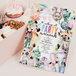 Feest alsof het je verjaardag is Sarfari thema Kin Kaart<br><div class="desc">Bellen met alle feestbeesten! Onze levendige waterverf safaridieren uitnodigingen barsten van opwinding en kleur. Deze leuke, moderne en eenvoudig te bewerken sjablonen maken het feest van uw kind onvergetelijk. Kies uit leuke design met giraffen, apen, olifanten en nog veel meer, en stel een sjabloon samen die perfect is voor elke...</div>