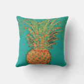 Feest Ananas-Abstracte Ananas op Helder Kussen (Achterkant)