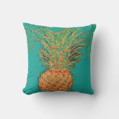 Feest Ananas-Abstracte Ananas op Helder Kussen (Voorkant)