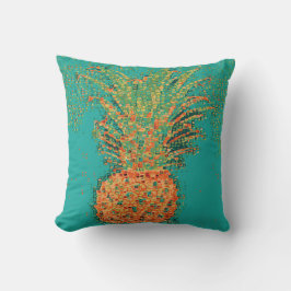 Feest Ananas-Abstracte Ananas op Helder Kussen
