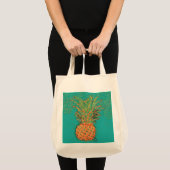 Feest Ananas-Abstracte Ananas op Helder Tote Bag (Voorkant (product))