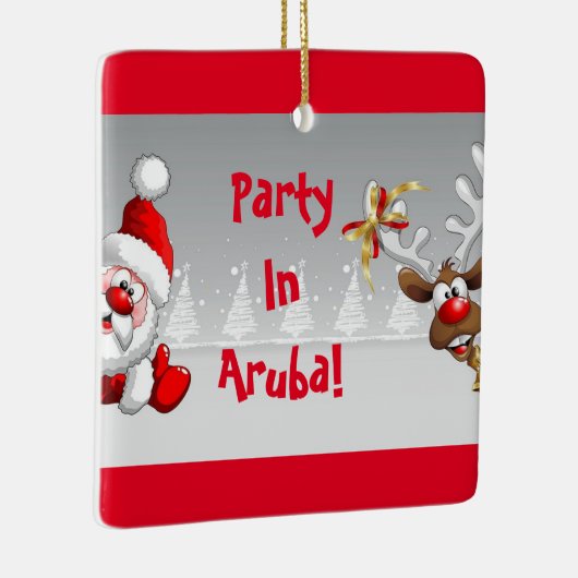 Feest Aruba Kerst Ornament (Rechts)