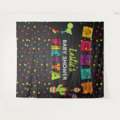 Feest Baby Shower Achtergrond Wandkleed (Voorkant (horizontaal))