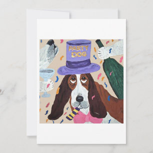 Feest Basset Hound  Kaart