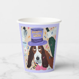 Feest Basset Hound Papieren Bekers