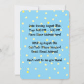 Feest Beer met ballonnen (1e verjaardag) Kaart (Achterkant)