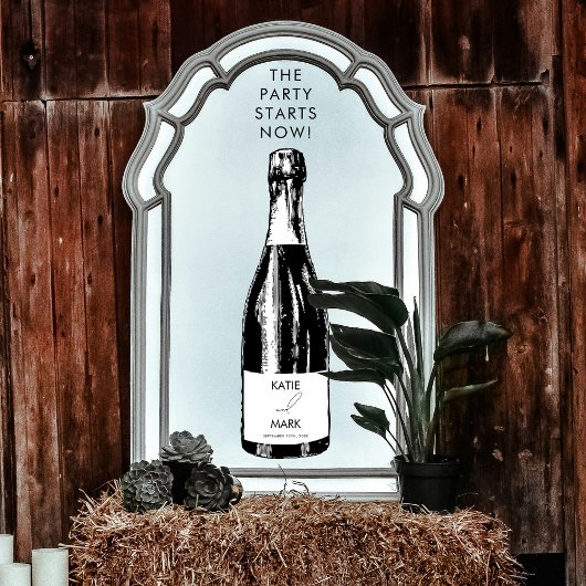 Feest begint nu Bruiloft Welkom Decal