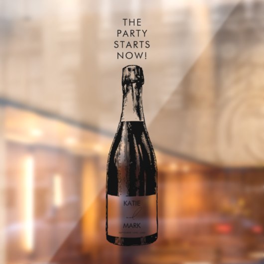 Feest begint nu Bruiloft Welkom Decal (Vel 2)