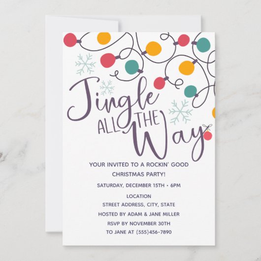 FEEST | bewerkbare partij Kaart (Voorkant)