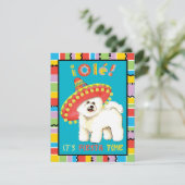 Feest Bichon Kaart (Staand voorkant)