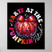 Feest bij de pompoen patch disco pompoen Herfst au Poster (Voorkant)