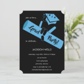 Feest! Blauw Kaart (Staand voorkant)