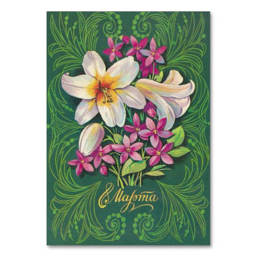 Feest boeket bloemen kaart (Voorkant)