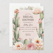 Feest Boho Cactus Bloemen Bruidsmeisjesfeest Kaart (Voorkant / Achterkant)