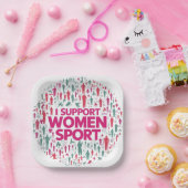 Feest Borden Vieren Vrouwen in Sport Papieren Bordje (Feest)