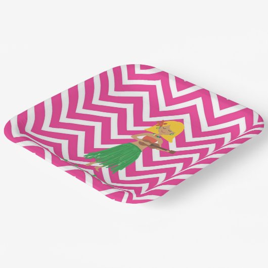 Feest borden voor je volgende luau! papieren bordje (Gebogen)