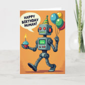 Feest Bot Cupcake Kaart (Voorkant)