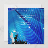 Feest Briljant Gouden Witte Bierglas Meisjes Kaart (Achterkant)