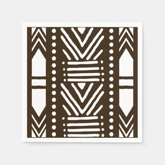 Feest, Bruiloft Afrikaanse modder doek tafel serve Servet (Voorkant)