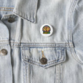 Feest Caramel Hond Grappige Meme Sticker Ronde Button 3,2 Cm (In situ)