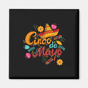 Feest Cinco De Mayo Feest Passende Mexicaanse Mann Magneet