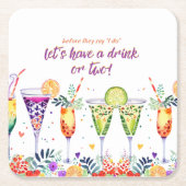 FEEST  Cocktails op Maat Kartonnen Onderzetters (Voorkant)