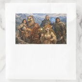 Feest D&D Rechthoekige Sticker (Tas)