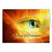 Feest Day of St. Cono in Italy Face and Fire (Voorkant Horizontaal)