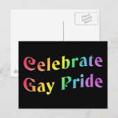 Feest de Gay Pride Briefkaart (Voorkant / Achterkant)