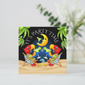 FEest Der gaat een feestje door! Uitnodiging (Staand voorkant)