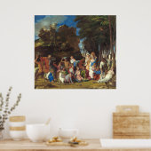 Feest der Goden - Giovanni Bellini Fijne Kunst Pos Poster (Keuken)
