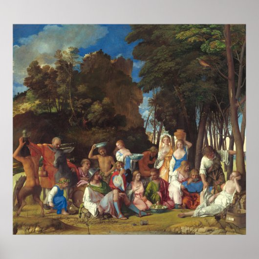 Feest der Goden - Giovanni Bellini Fijne Kunst Pos Poster (Voorkant)