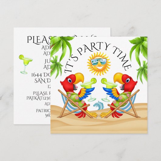 FEest Deruit Nodiging Kaart (Voorkant / Achterkant)