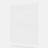 Feest dienovereenkomstig bruiloft welkomstbord acryl bord (Hoek)