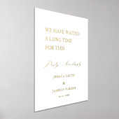 Feest dienovereenkomstig bruiloft welkomstbord folie afdrukken (Laagn)