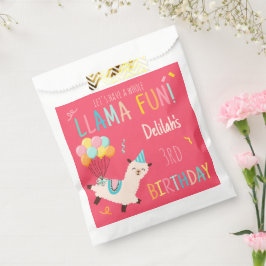 Feest Dieren Lama Verjaardag Meisjes Roze Bedankzakje
