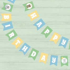 Feest Dieren Verjaardag Vlaggetjes