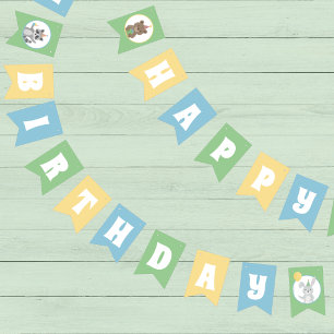 Feest Dieren Verjaardag Vlaggetjes