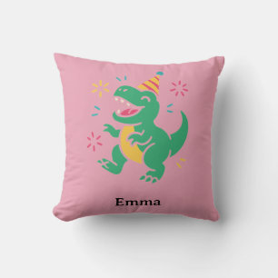 Feest Dino Brul – Leuke Verjaardags T-Shirt Ontwer Kussen