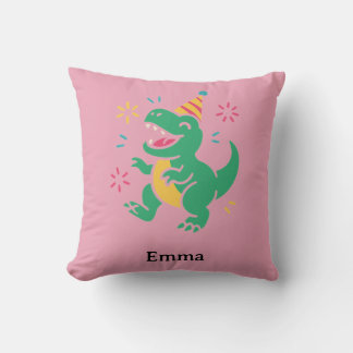 Feest Dino Brul – Leuke Verjaardags T-Shirt Ontwer Kussen