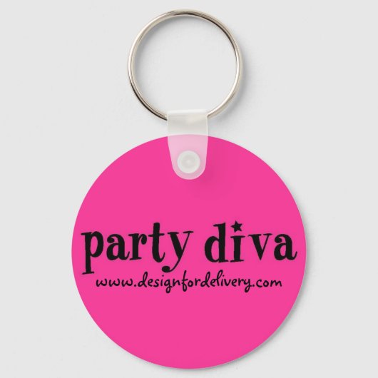 Feest Divaknop Sleutelhanger (Voorkant)