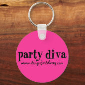 Feest Divaknop Sleutelhanger (Voorkant)