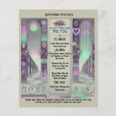 🍽️ "Feest door de mist" Weirdcore Wedding Menu (Voorkant)