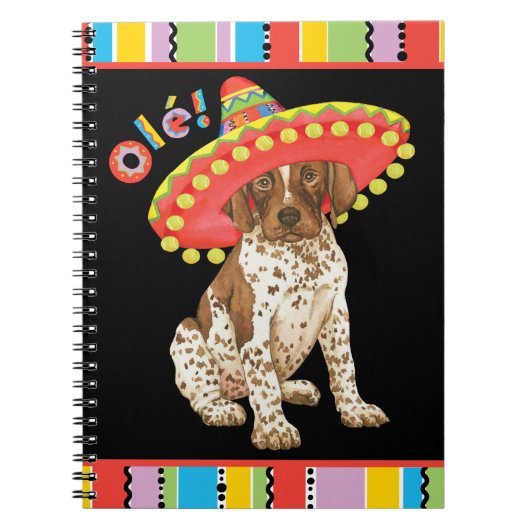 Feest Duitse Staande Hond Notitieboek (Voorkant)