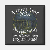 Feest een geweldig jaar een episch feest magneet (Voorkant)